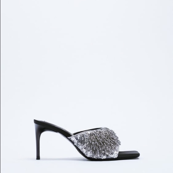 Sparkly Silver Sandals - Picture 1 of 1